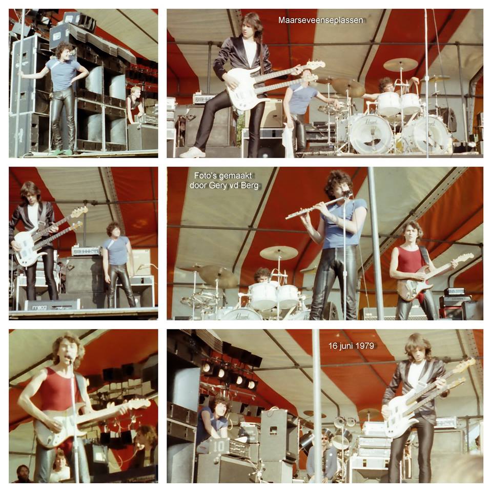 Golden Earring at festival Popfestijn June 16, 1979 Maarssen photo collage by Gery van den Berg - Hoetmer!